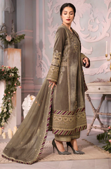 Asim Jofa -Winter 3PC Velvet Embroidered Suit - BFB0510