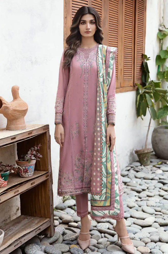 Jazmin - 3PC Lawn Embroidered Suit - BFB0256