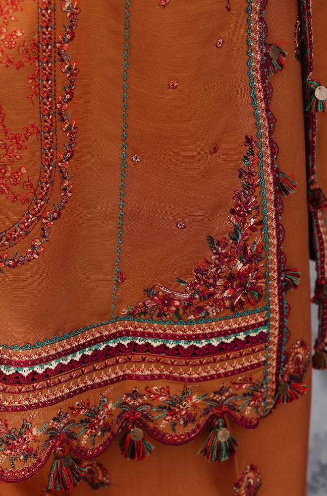 Laam- Winter 3PC Dhanak Embroidered Suit - BFB0479