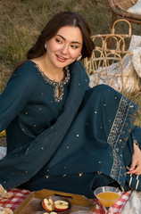 Allys - 3PC Lawn Embroidered with Sequence work Suit - BFU0127