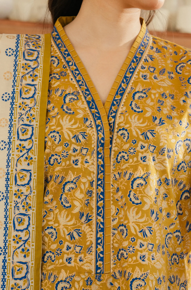 Sapphire - Winter 3PC Khaddar Digital Printed Dress - BFU0442