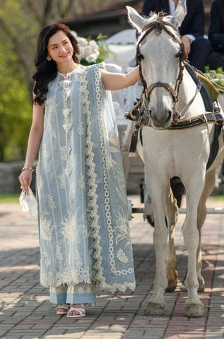 Rang Rasiya - 3PC Summer Lawn Embroidered Shirt with Monar Printed Dupatta and Trouser - BFB0813