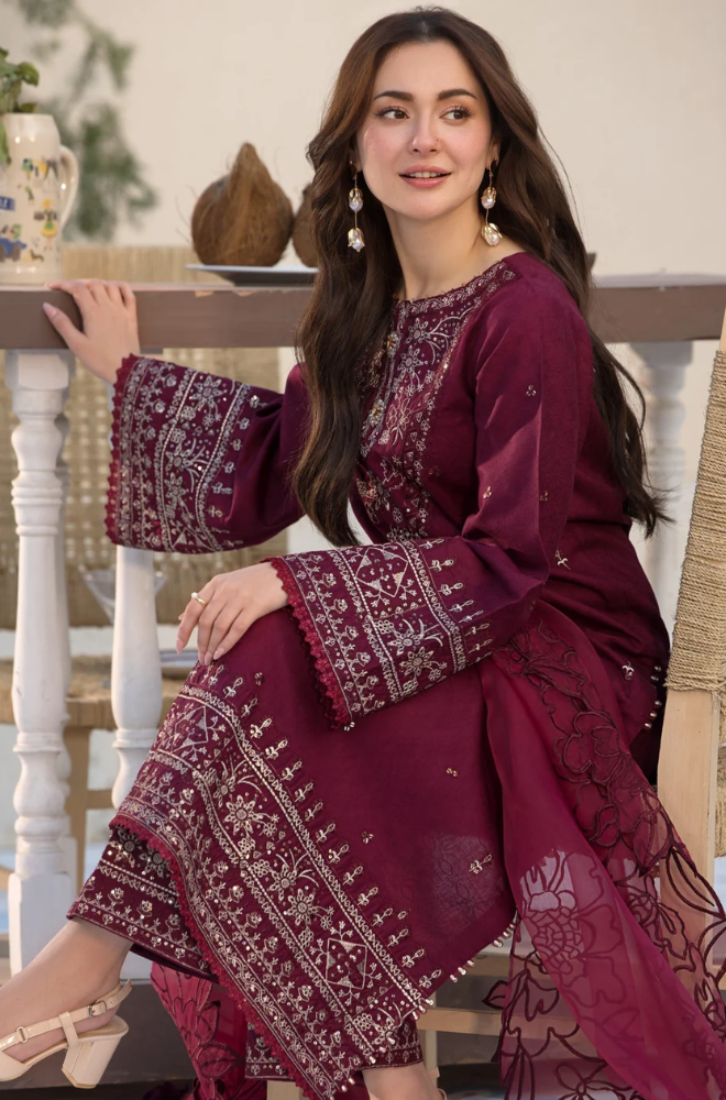 Allys - 3PC Lawn Embroidered Suit - BFU0113