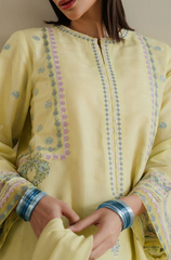 Zara Shahjahan - 3PC Embroidered Suit- BFB0286