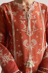 Hussain Rehar - Winter 3PC Dhanak Embroidered Suit - BFB0535