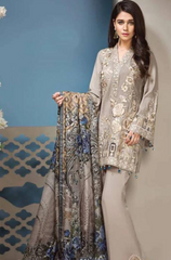 Zara Shahjahan - 3PC Dhanak Embroidered Suit - BFB0009