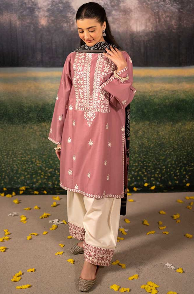 LAAM - Winter 3PC Dhanak Embroidered Suit - BFB0488