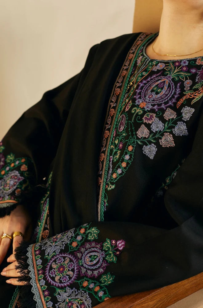Coco By Zara Shahjahan - 3PC Dhanak Embroidered Shirt With Dupatta and Trouser - BFB0858