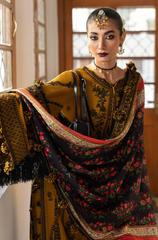 Hussain Rehar - Winter 3PC Dhanak Embroidered Suit - BFB0565