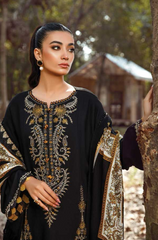 Maria B - 3PC Lawn Embroidered Dress - BFC0007