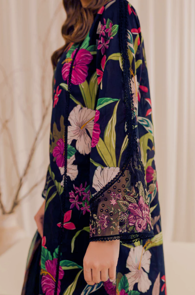 Baroque - Winter 3PC Khaddar Digital Printed Dress - BFU0085