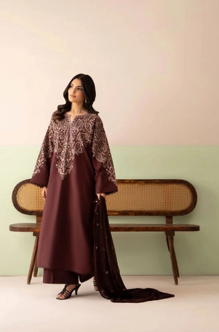 LAZULI - 3PC Summer Lawn Embroidered Shirt with Monar Printed Dupatta and Trouser - BFB0818