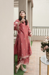 Urge - 2PC Dhanak Embroidered Suit - BFU0035