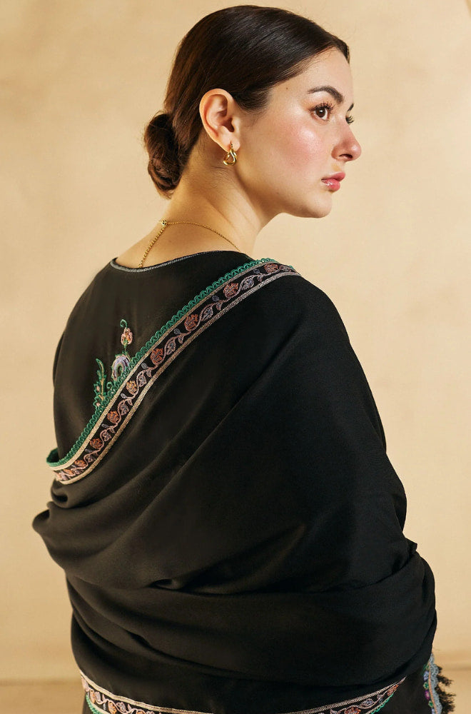 Coco By Zara Shahjahan - 3PC Dhanak Embroidered Shirt With Dupatta and Trouser - BFB0858