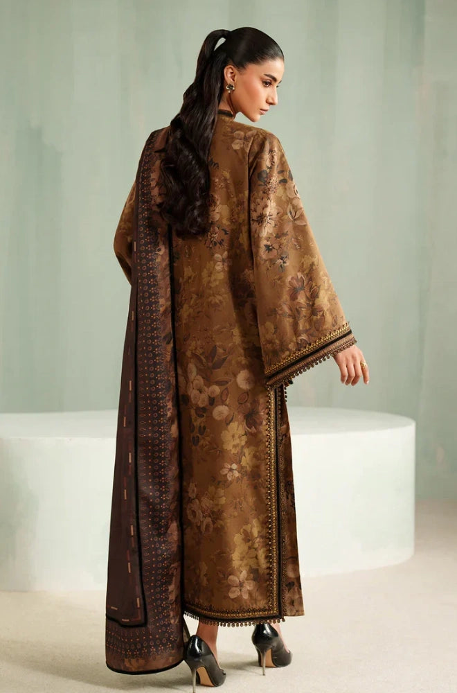 Jazmin - 3PC Karandi Printed Shirt With Karandi Printed Dupatta and Trouser - BFB0939