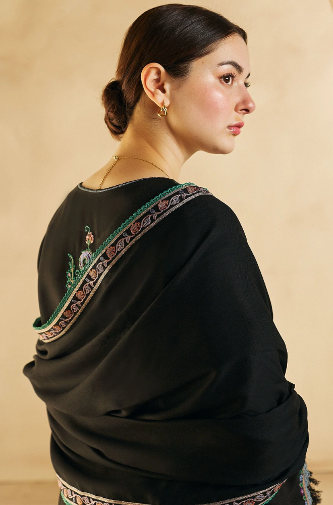 Zara Shahjahan - Winter 3PC Dhanak Embroidered Suit - BFB0433
