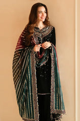 JAZMIN - Winter 3PC Velvet Embroidered Suit - BFB0464
