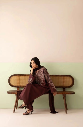 LAZULI - 3PC Summer Lawn Embroidered Shirt with Monar Printed Dupatta and Trouser - BFB0818