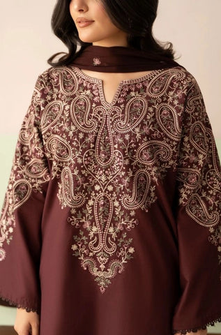 LAZULI - 3PC Summer Lawn Embroidered Shirt with Monar Printed Dupatta and Trouser - BFB0818