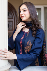 Asling - Winter 3PC Dhanak Embroidered Suit - BFB0409