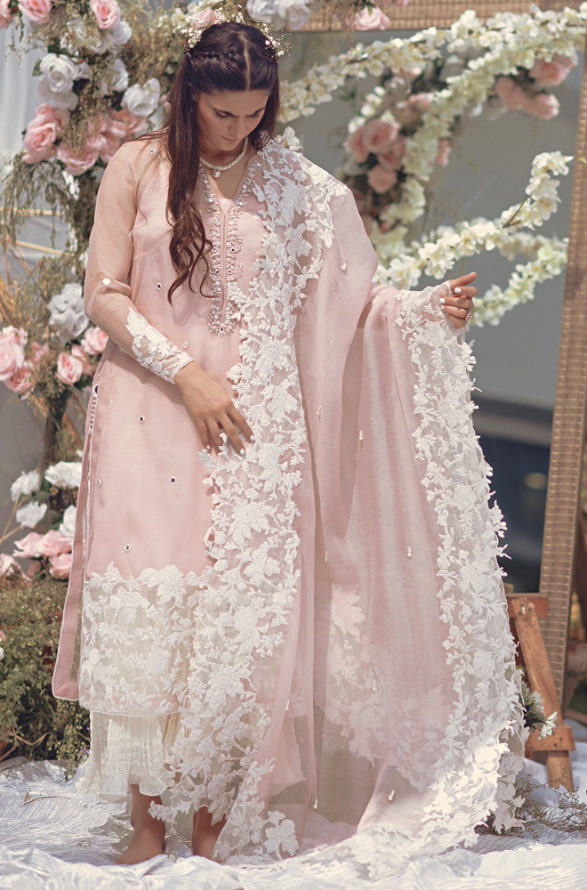 ASIM JOFA- 3PC Lawn Embroidered Suit - BFB0405