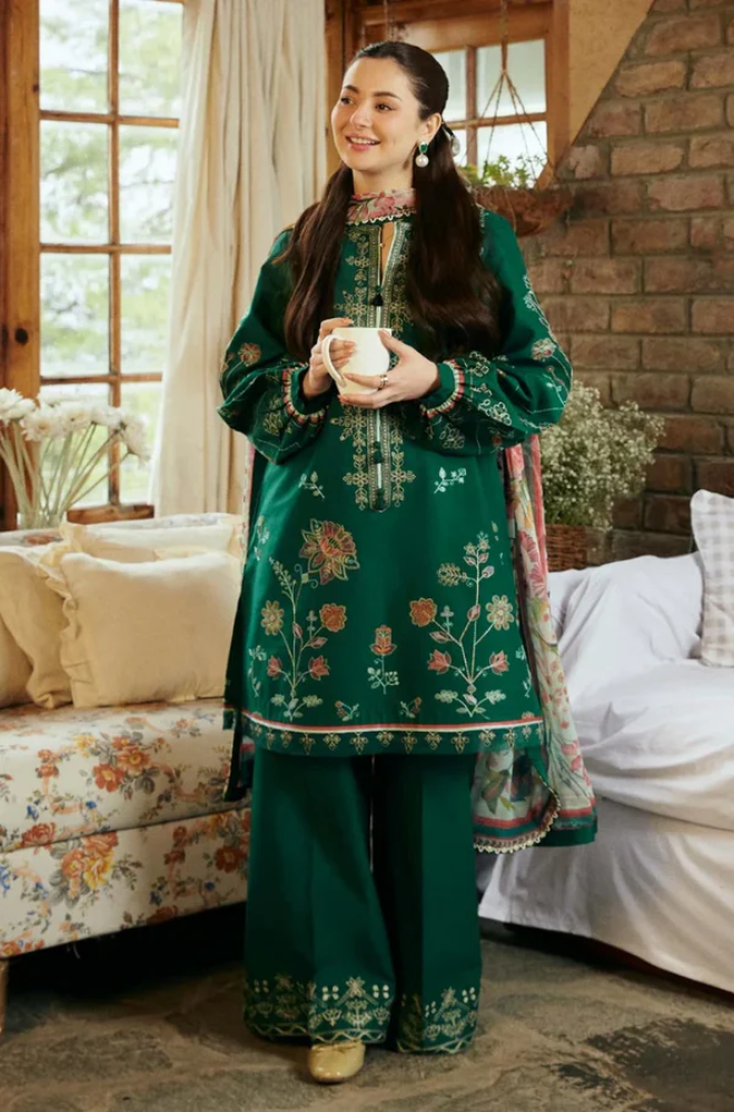 BAROQUE - 3PC Lawn Embroidered Suit - BFB0266