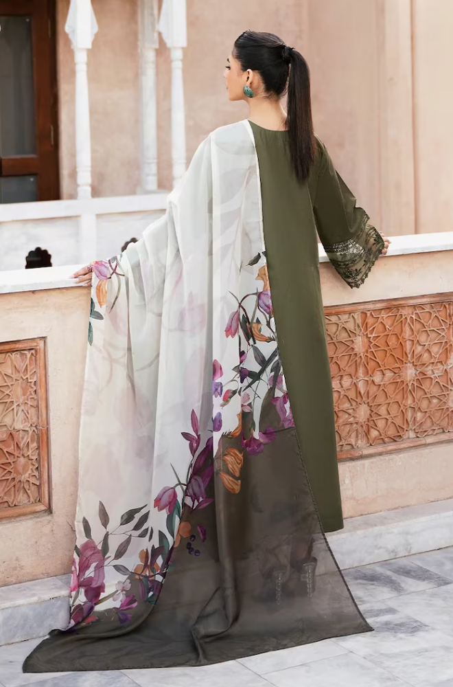 Esra - 3PC Lawn Embroidered Suit - BFB0237