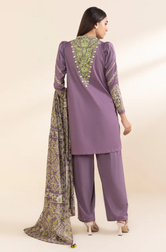 Sapphire - 3PC Lawn Embroidered Suit - BFU0128