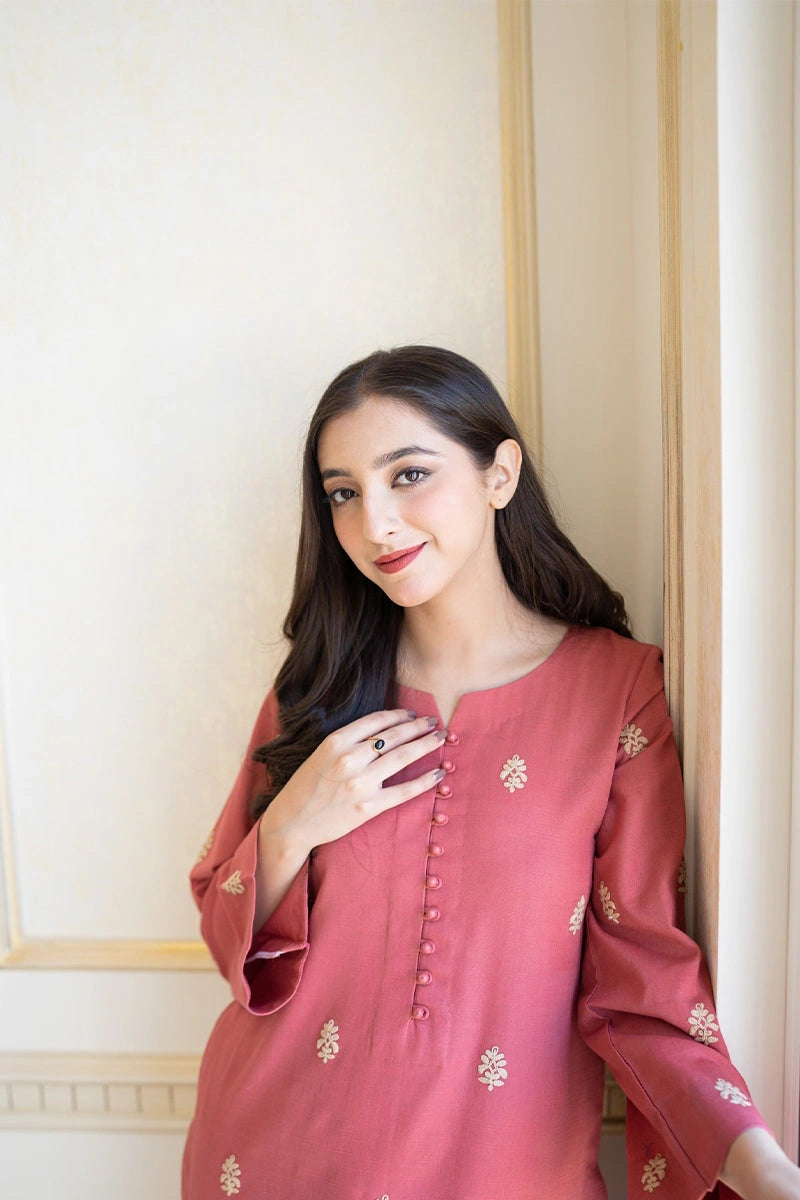 Aisling - 3PC Dhanak Embroidered Shirt With Dhanak Dupatta and Trouser - BFB0880