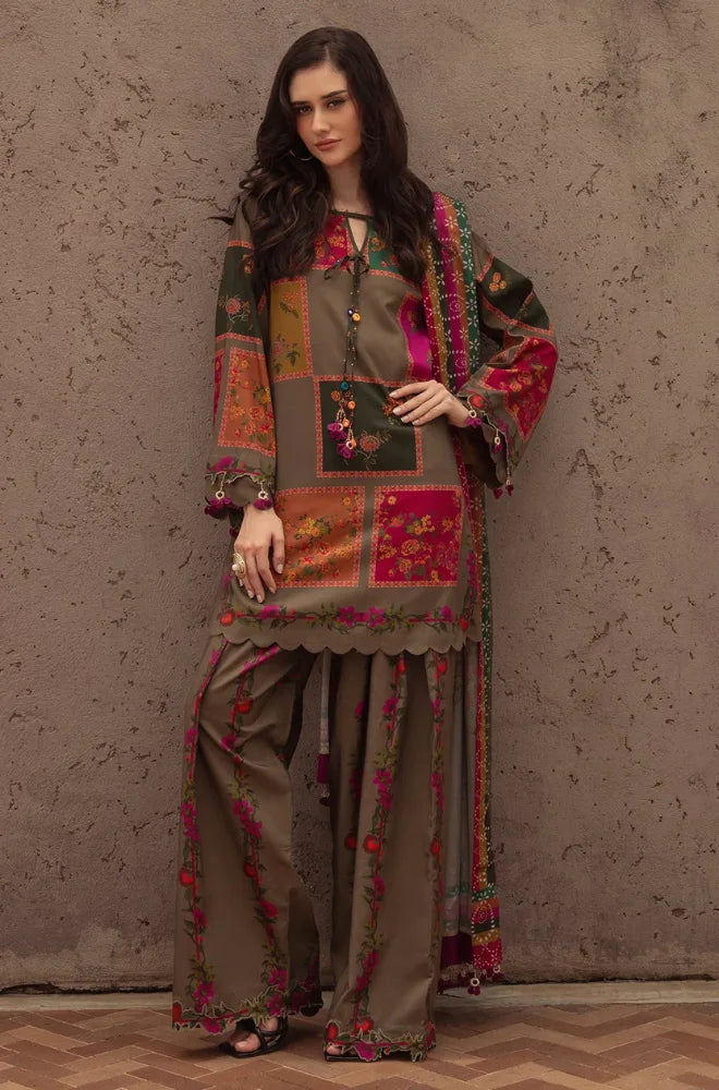 Charizma - 3PC Karandi Digital Printed Dress - BFB0964