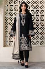 JAZMIN - Winter 3PC Dhanak Embroidered Suit - BFB0538