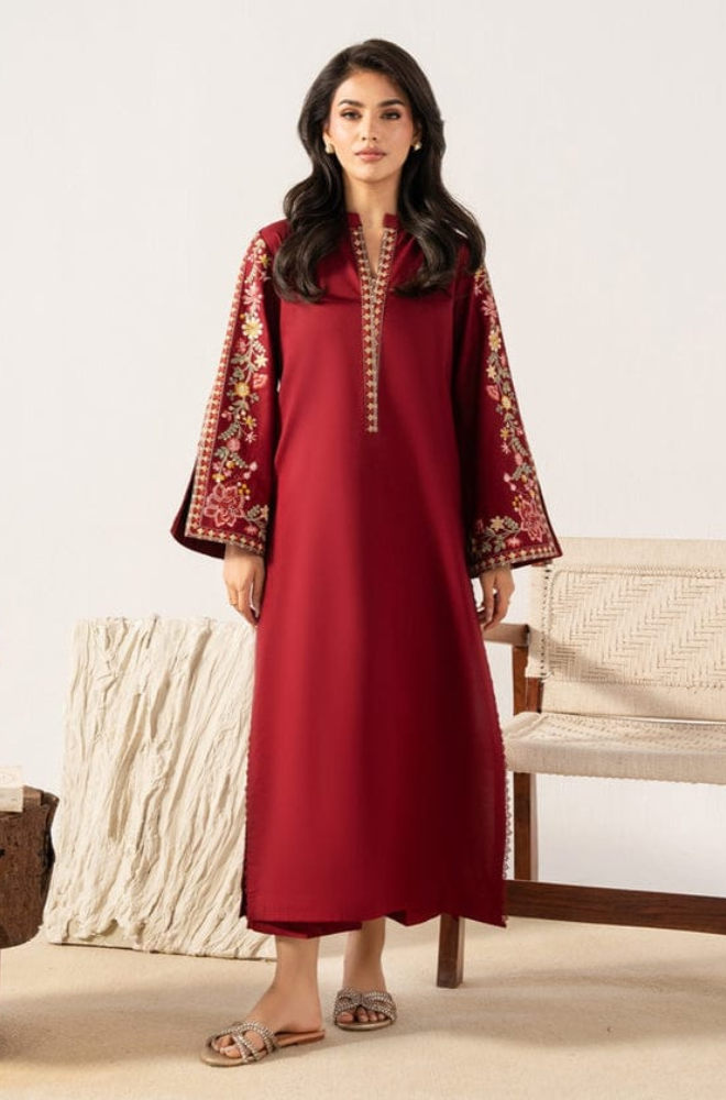 Izel Apparel - 2PC Dhanak Plain Shirt and Trouser - BFB0921