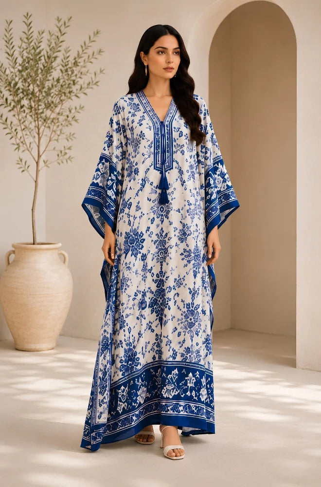 BlueFery - Kaftan Printed Lawn Dress - BKT005