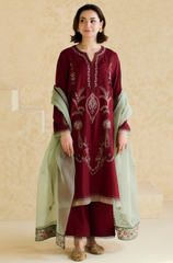 Mishkaa - 3PC Lawn Embroidered Suit - BFU0130