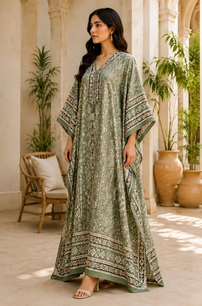 BlueFery - Kaftan Printed Lawn Dress - BKT001