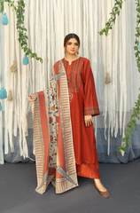 Urge - 3PC Lawn Embroidered Suit - BFH0001