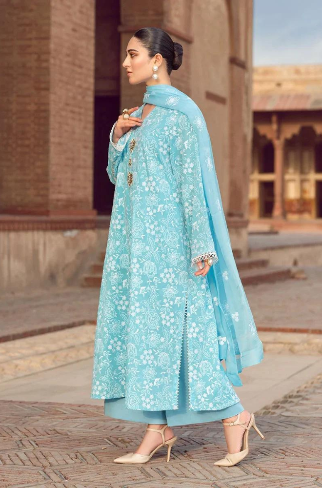 Bareeze - 3PC Dhanak Embroidered Suit - BFU0017