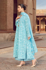 Bareeze - 3PC Dhanak Embroidered Suit - BFU0017