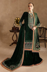 Kayseria -Winter 3PC Velvet Embroidered Suit - BFB0508