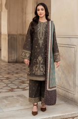 Jazmin - 3PC Dhanak Embroidered Suit - BFB0213