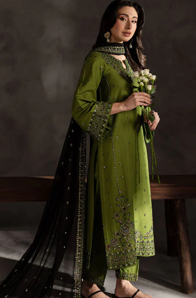 Batik - Winter 3PC Dhanak Embroidered Suit - BFB0452