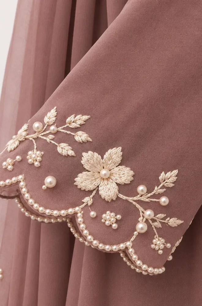 Winter 3PC Silk Embroidered Suit With Chiffon Dupatta - BFT005