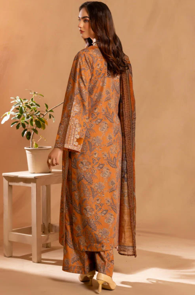 Nishat - Winter 3PC Khaddar Digital Printed Dress - BFU0444