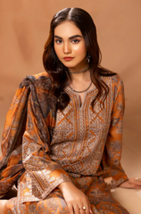 Nishat - Winter 3PC Khaddar Digital Printed Dress - BFU0444