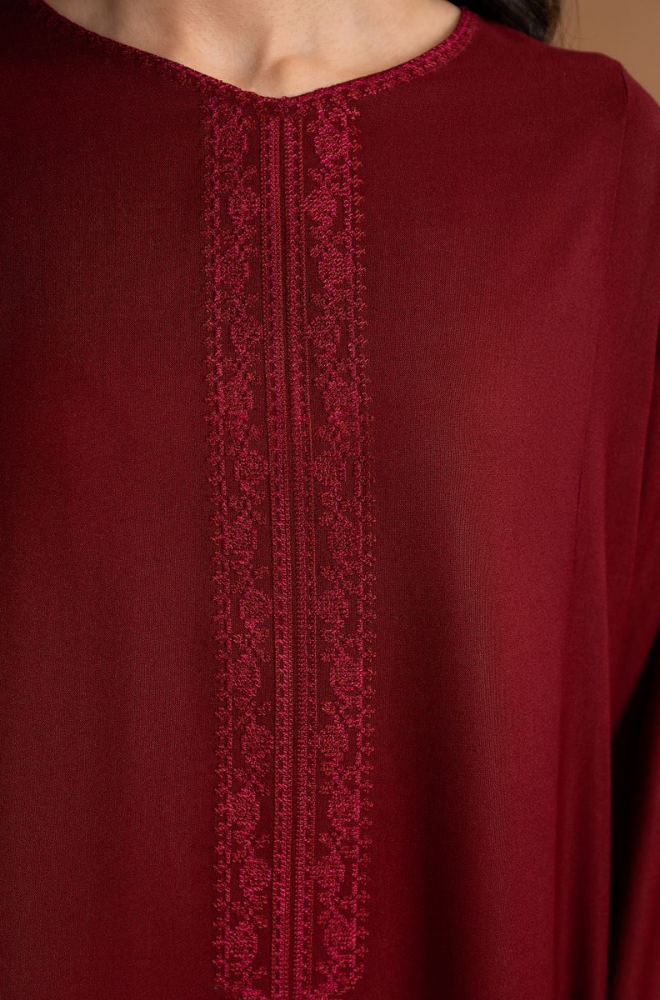 Tiraz - 3PC Dhanak Embroidered Shirt With Dhanak Embroidered Dupatta and Trouser - BFB01005