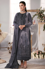 JAZMIN - Winter 3PC Velvet Embroidered Suit - BFB0512