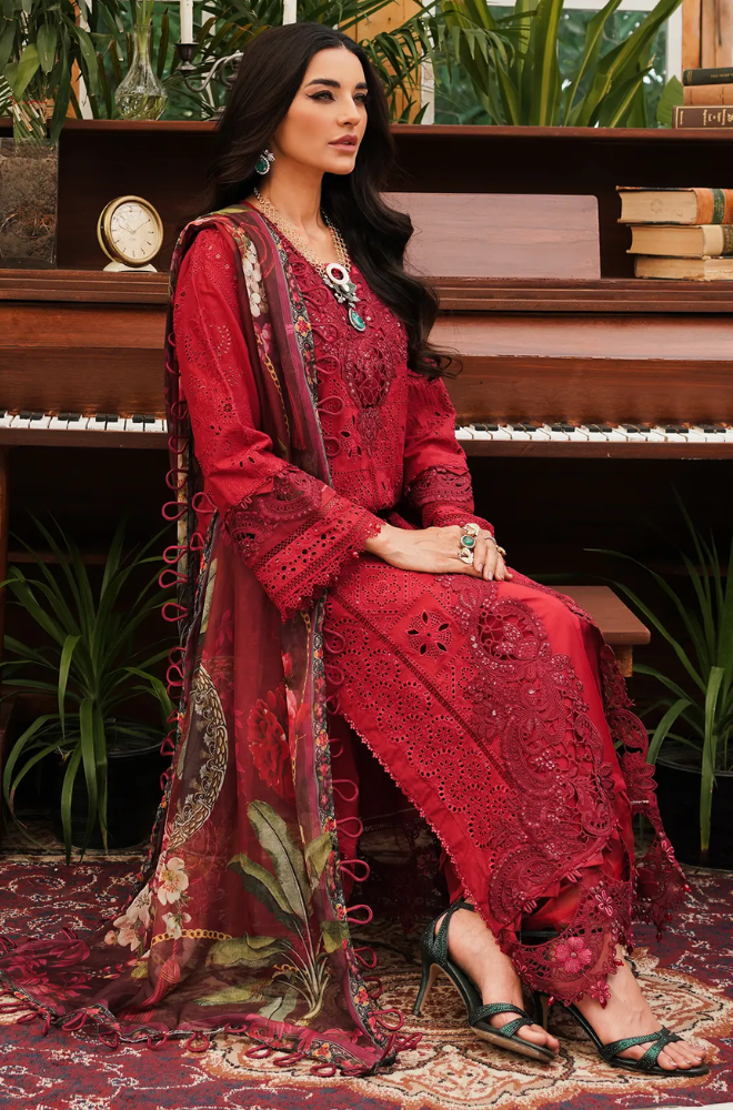 ELAF - 3PC Lawn Chickenkari Embroidered Suit - BFU0129