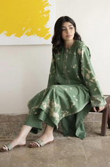 Dyot - 2PC Linen Embroidered Suit - BFU0054