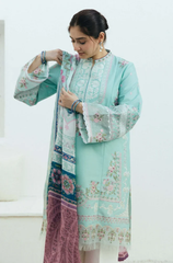 Coco By Zara Shahjahan - 3PC Dhanak Embroidered Suit - BFB0125