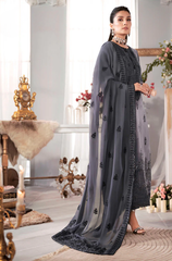 JAZMIN - Winter 3PC Velvet Embroidered Suit - BFB0512